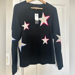 Banana Republic Black Knit with Stars NWT